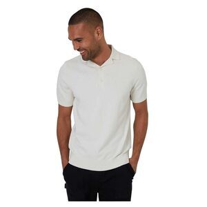 Threadbare Mens Collared Polo Shirt / Ecru